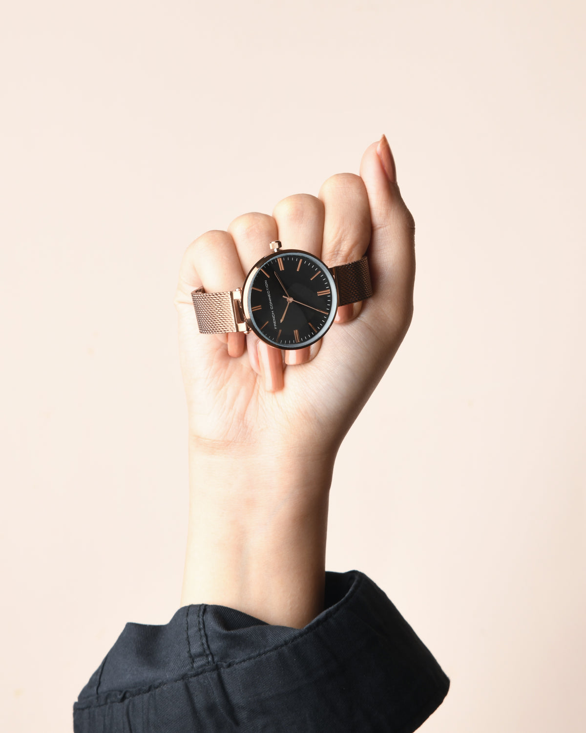 French Connection Analog Black Dial Women's Watch-FCS002F