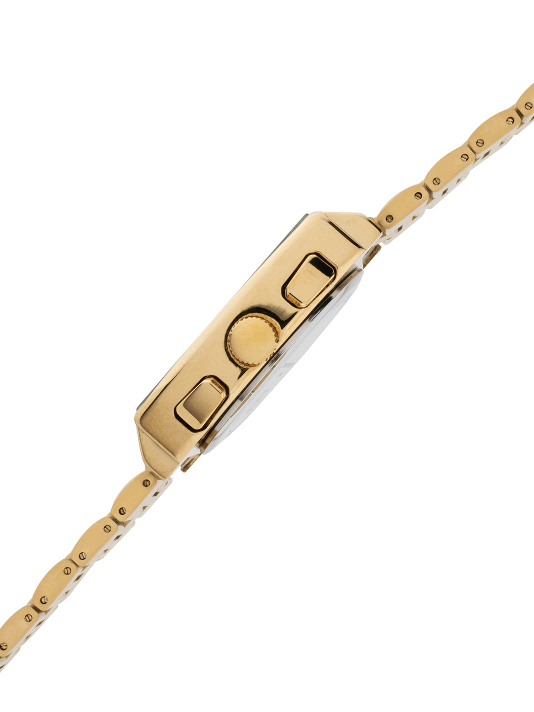 French connection Quadra Lux Green Tonneau Dial Mens Chronograph Watch FCT1GM