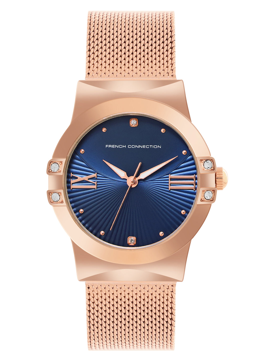 French Connection Blue Dial Analog Watch for Women's - FCU1RGM