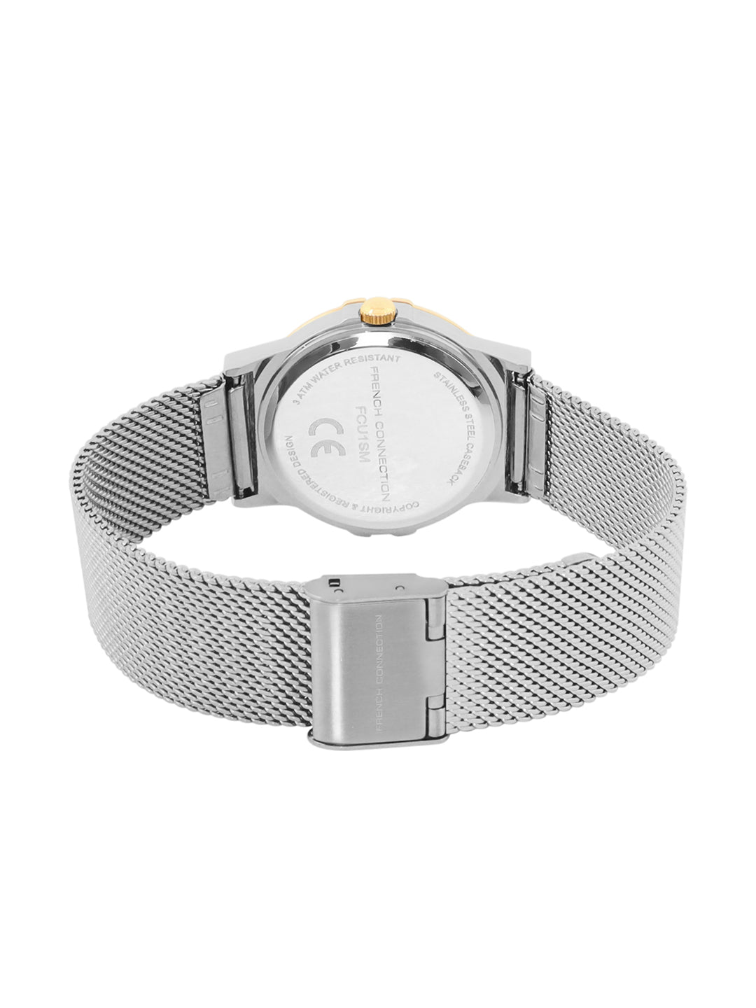 French Connection Silver Dial Analog Watch for Women's - FCU1SM