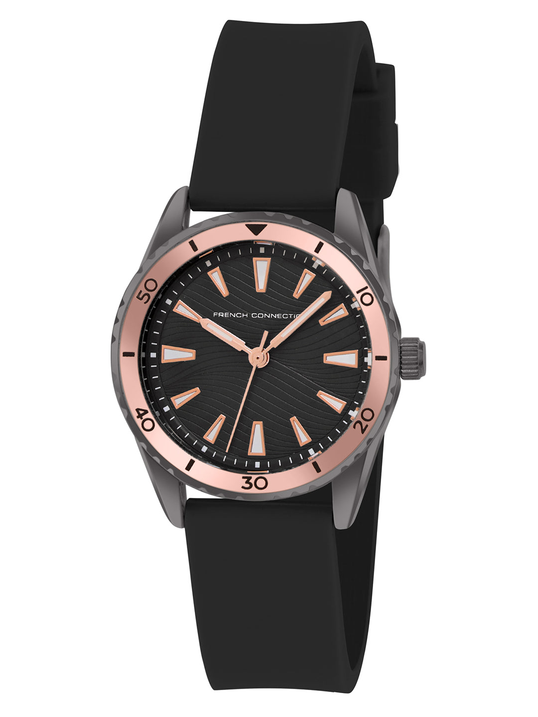 French Connection Black Dial Analog Giftset for Women's - FCW13BL