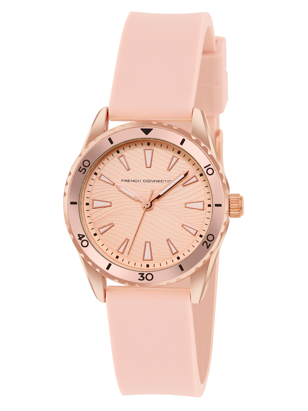 French Connection Pink Dial Analog Watch for Women's - FCB11PL