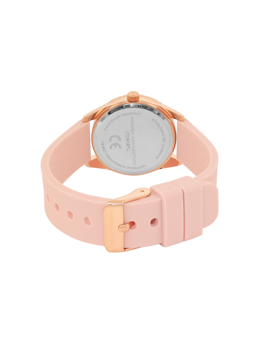 French Connection Pink Dial Analog Watch for Women's - FCB11PL