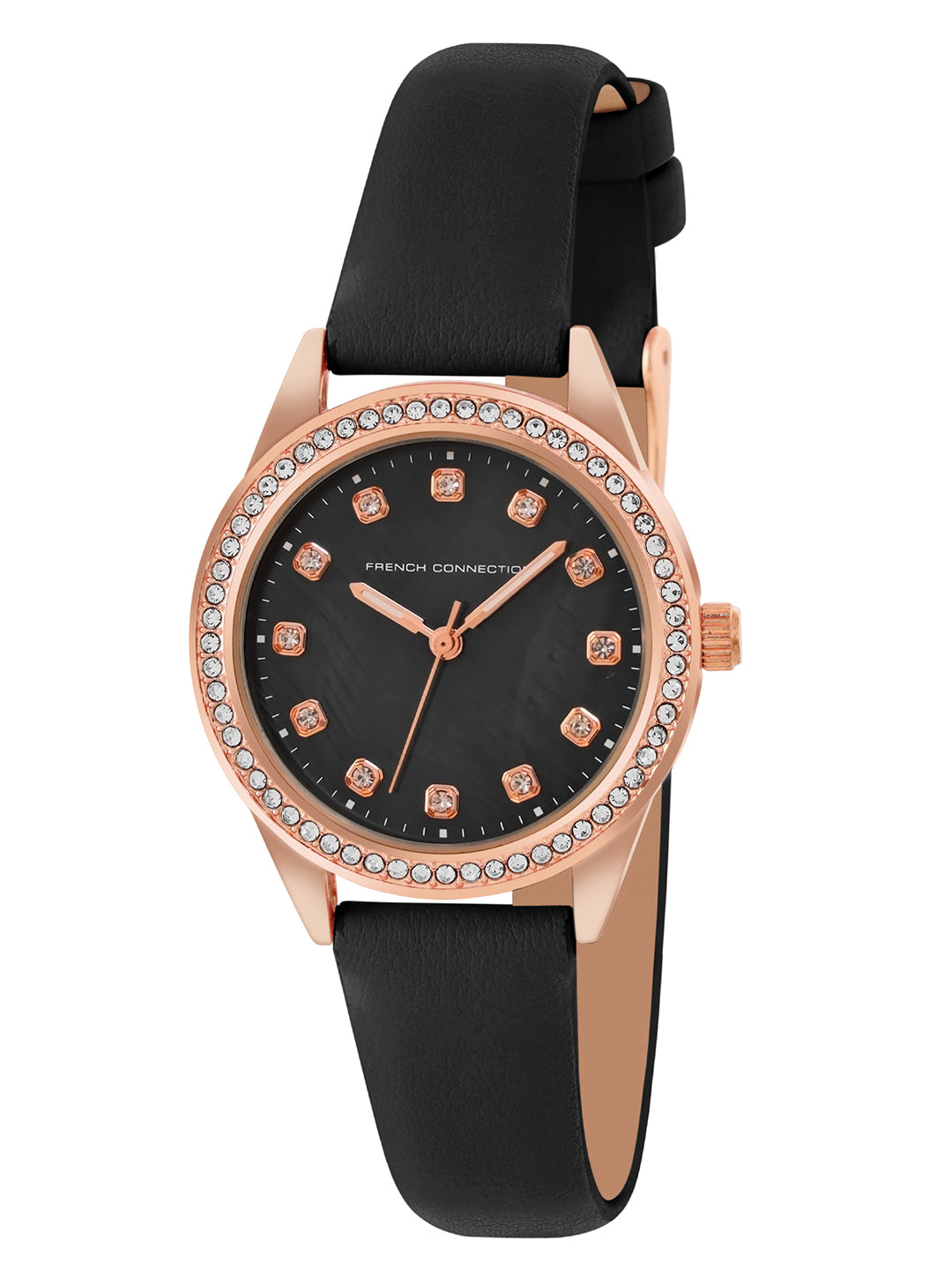 French Connection Black Dial Analog Giftset for Women's - FCW15BBL