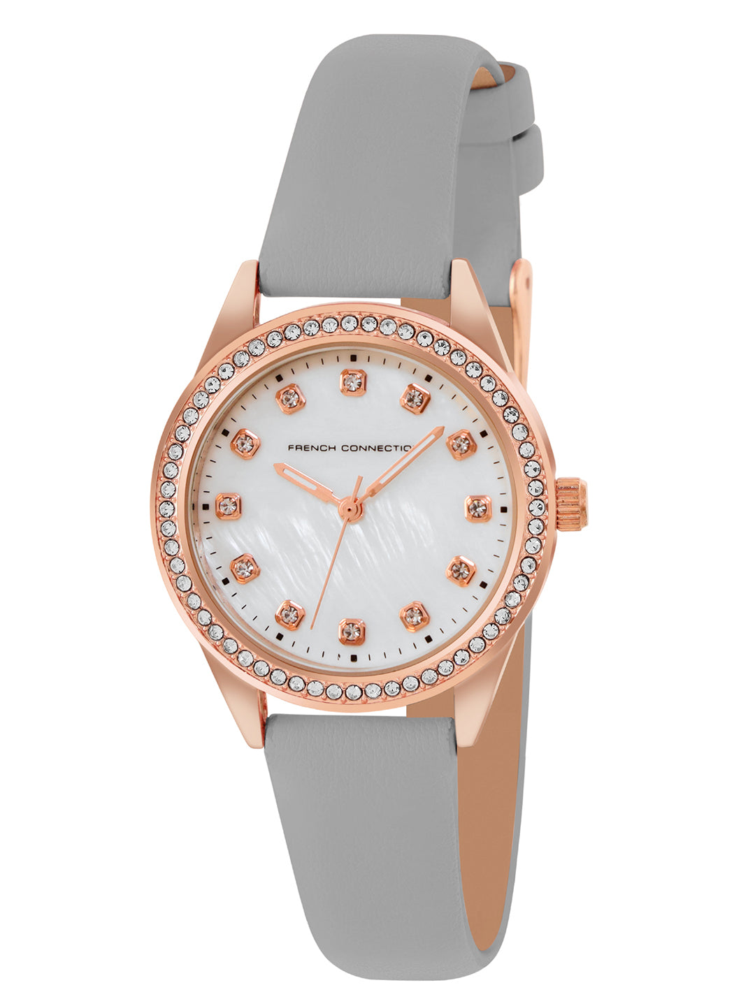 French Connection White Dial Analog Giftset for Women's - FCW15GRL