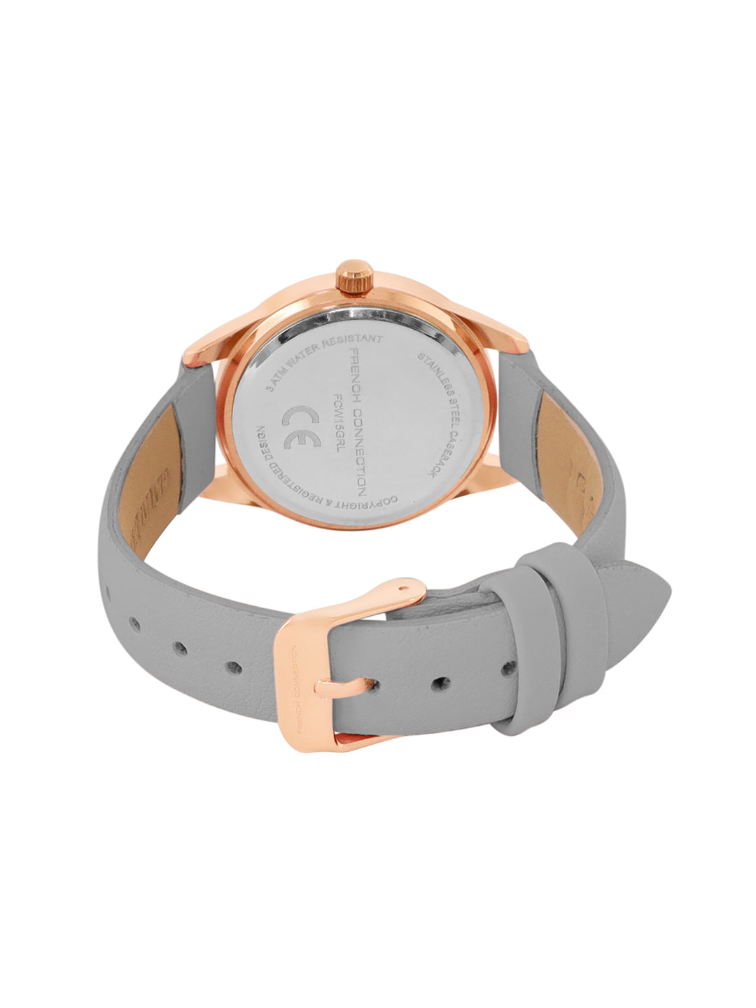 French Connection White Dial Analog Giftset for Women's - FCW15GRL