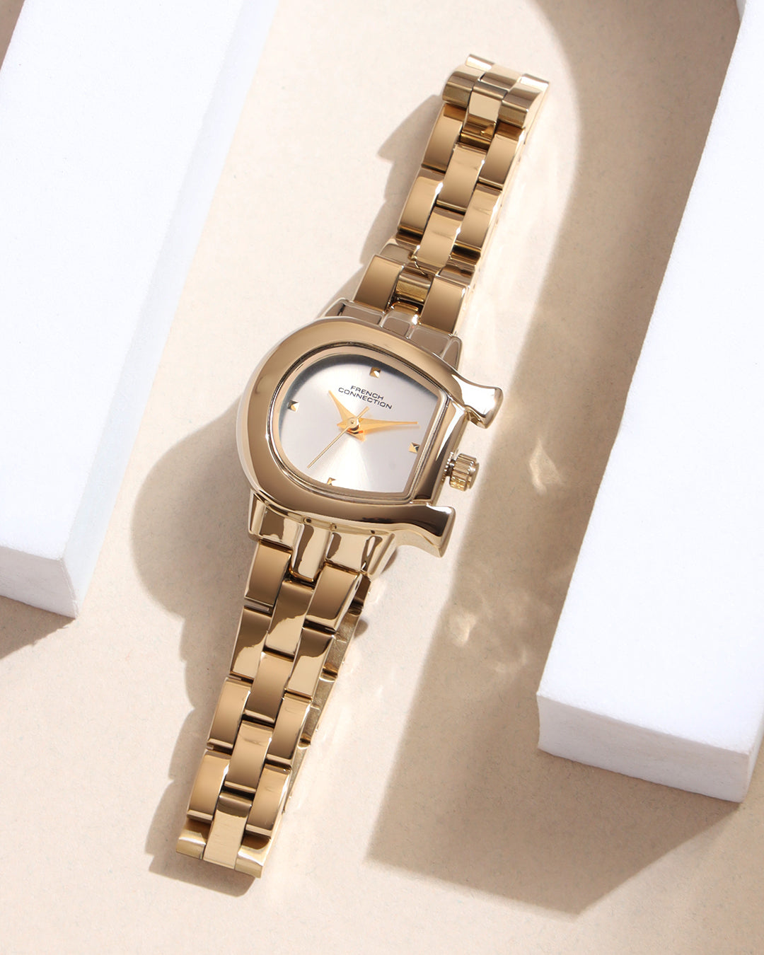 French Connection Silver Dial Analog Watch for Women's - FCH19GM