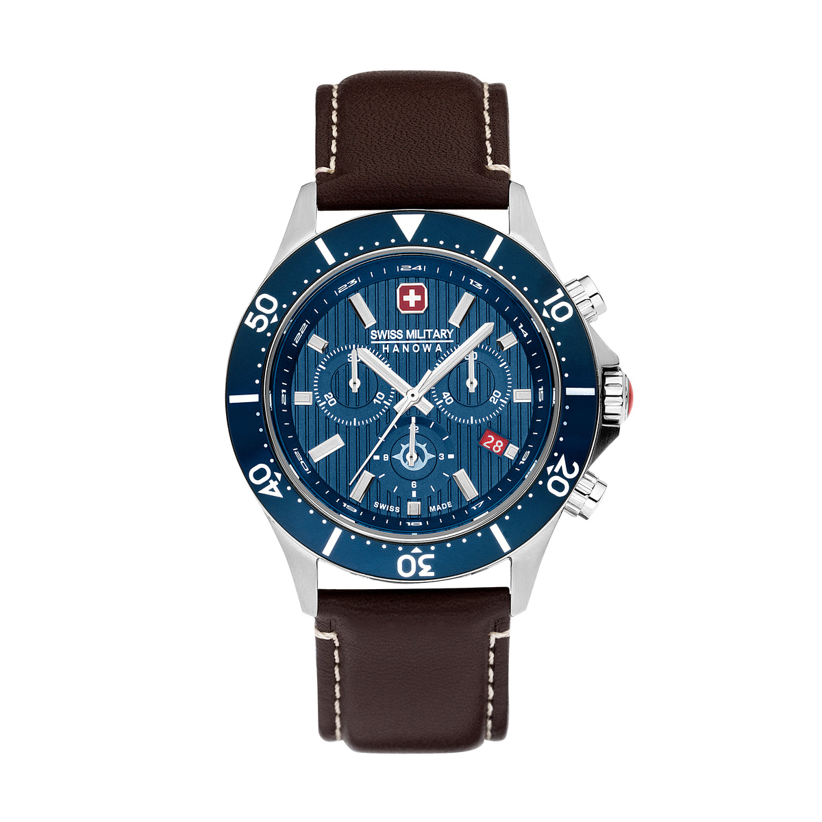 Swiss Military Hanowa SMWGC2100706 - Flagship X Chrono Swiss Made Blue Watch For Men