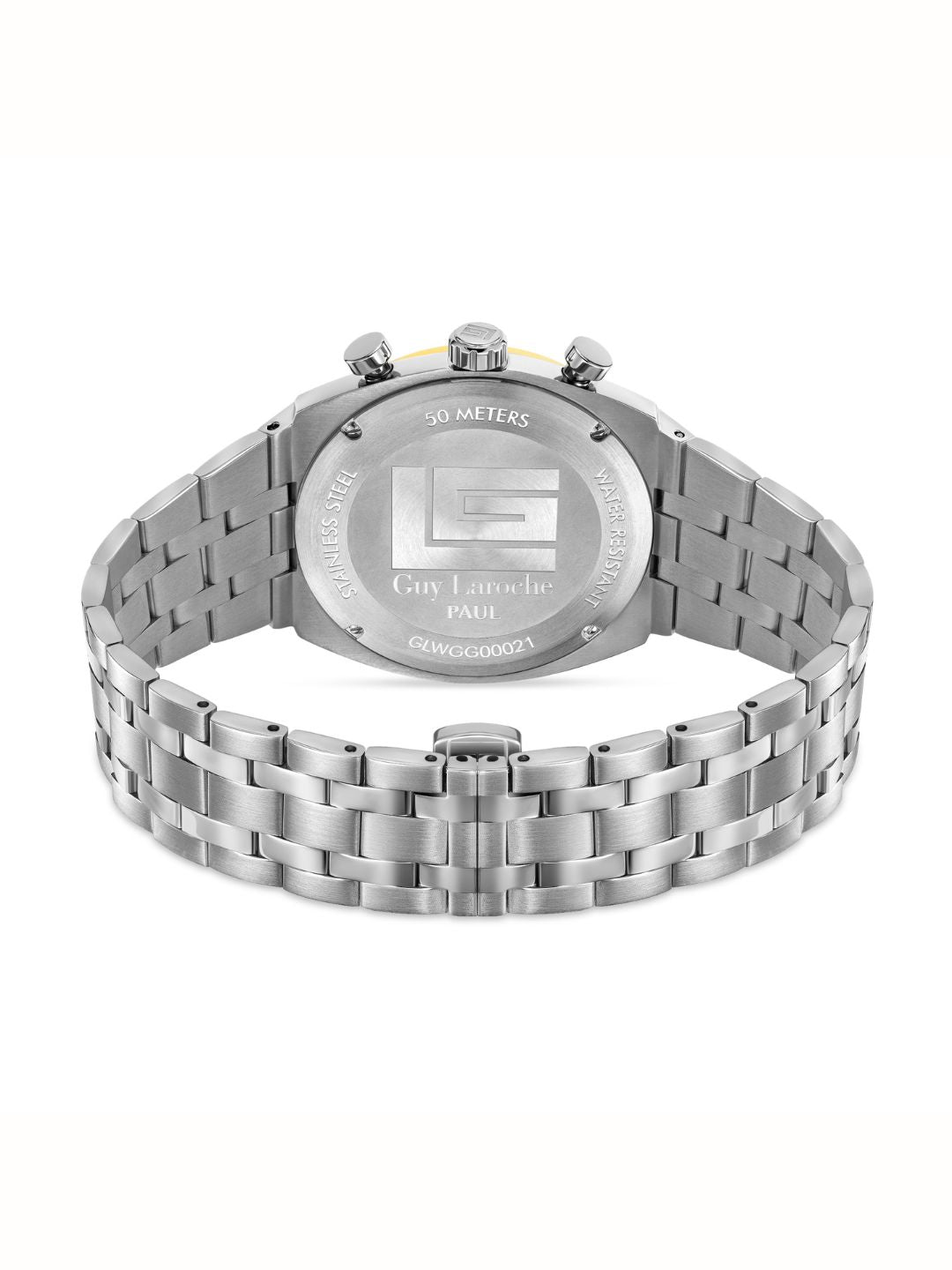 Guy Laroche PAUL Green Textured Round Dial | Chronograph Watch For Men's | GLWGG0002102