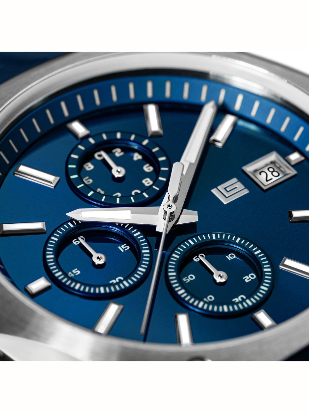 Guy Laroche RENAUD Blue Round Dial | Chronograph Watch For Men's | GLWGM0003605