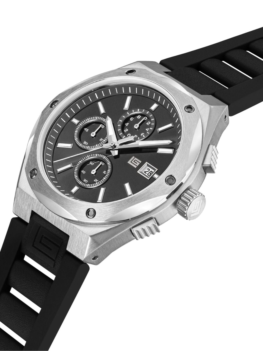 Guy Laroche RENAUD Grey Round Dial | Chronograph Watch For Men's | GLWGM0003607