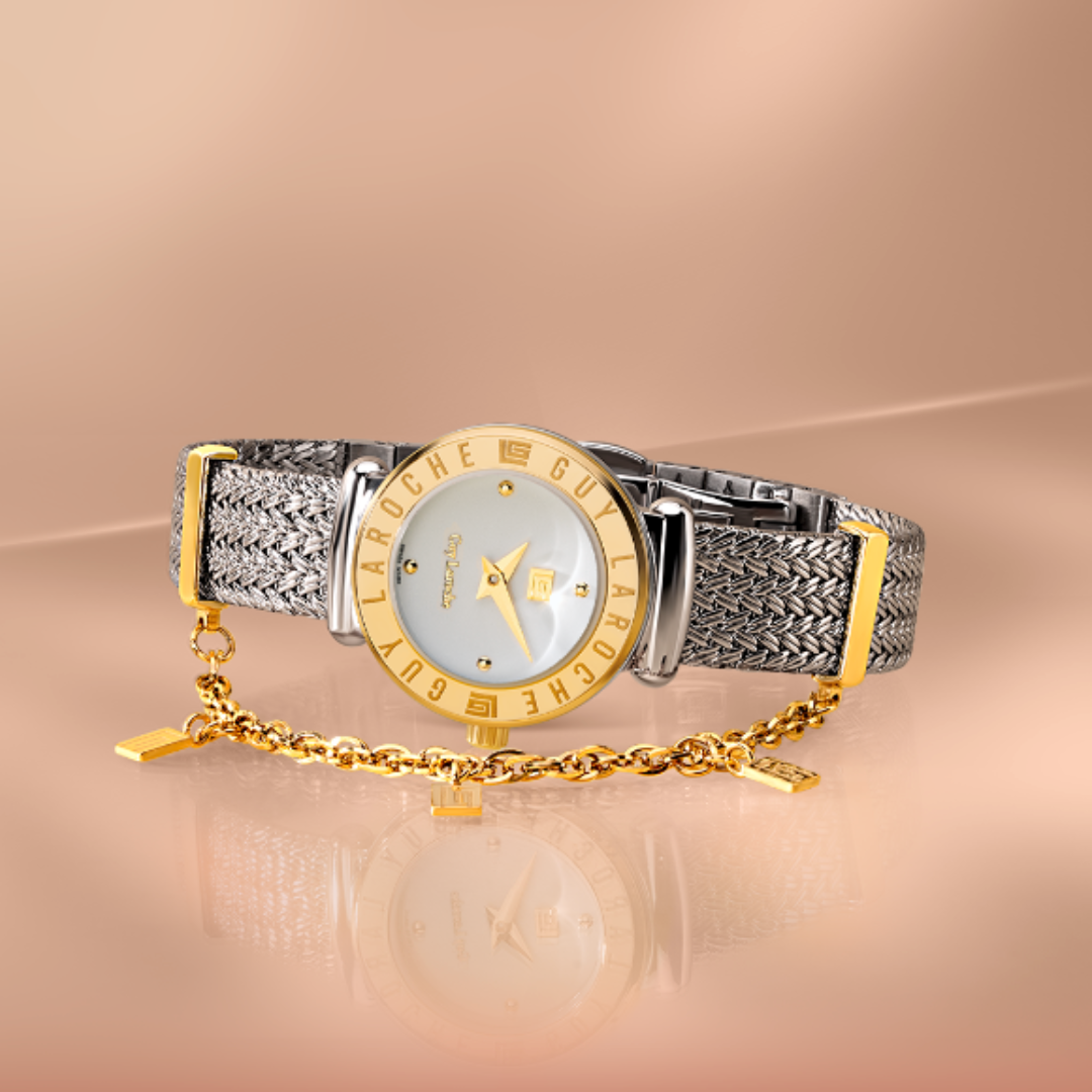 Guy Laroche Betty 2 Hands Silver Round Dial SWISS MADE Watch for Women - GLWLG0000910