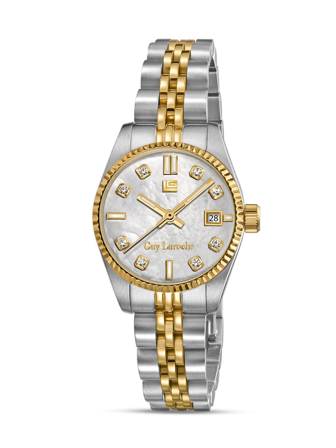 Guy Laroche ROSE White MOP Round Dial | Analog Watch For Women's | GLWLG0001901