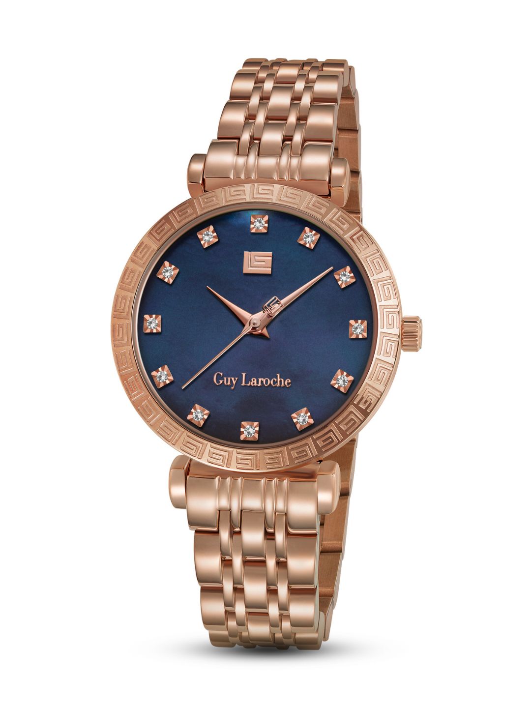 Guy Laroche ELODIE Blue MOP Round Dial | Analog Watch For Women's | GLWLG0002704
