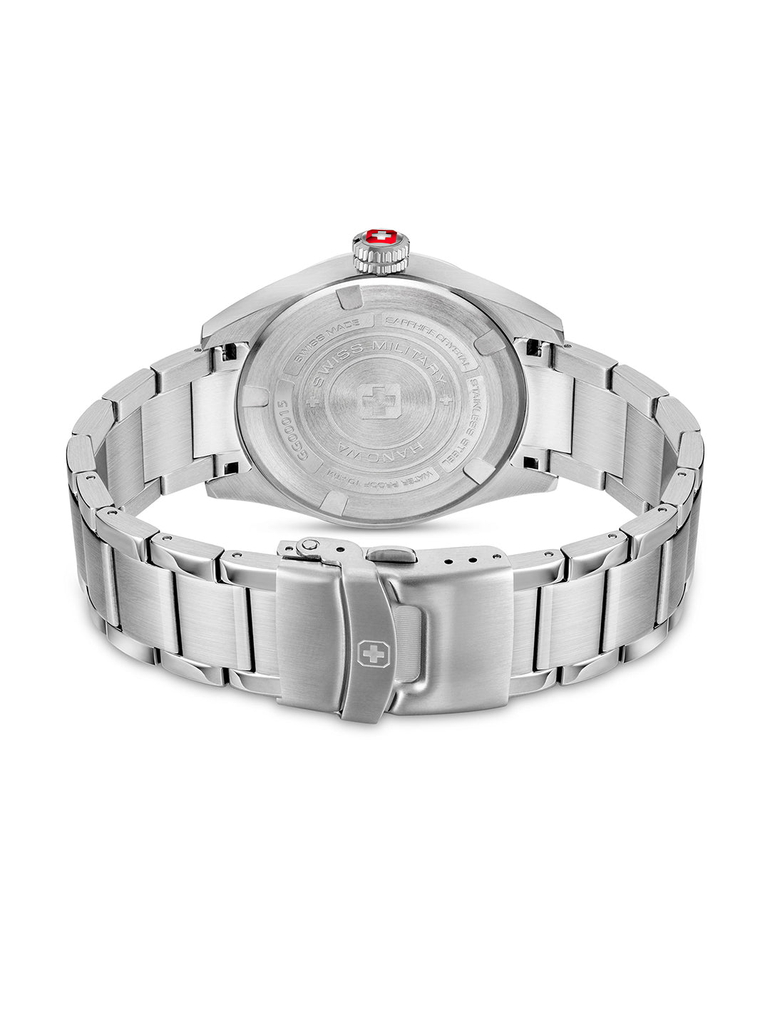SWISS MILITARY HANOWA GREYHOUND BLACK ROUND DIAL ANALOG WATCH FOR Men's SMWGG0001503