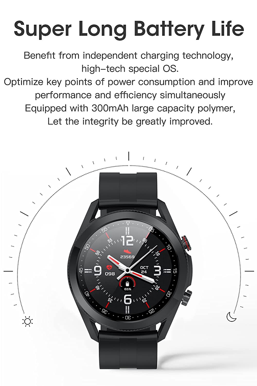 French Connection Black Mesh Unisex Smartwatch- L19 B