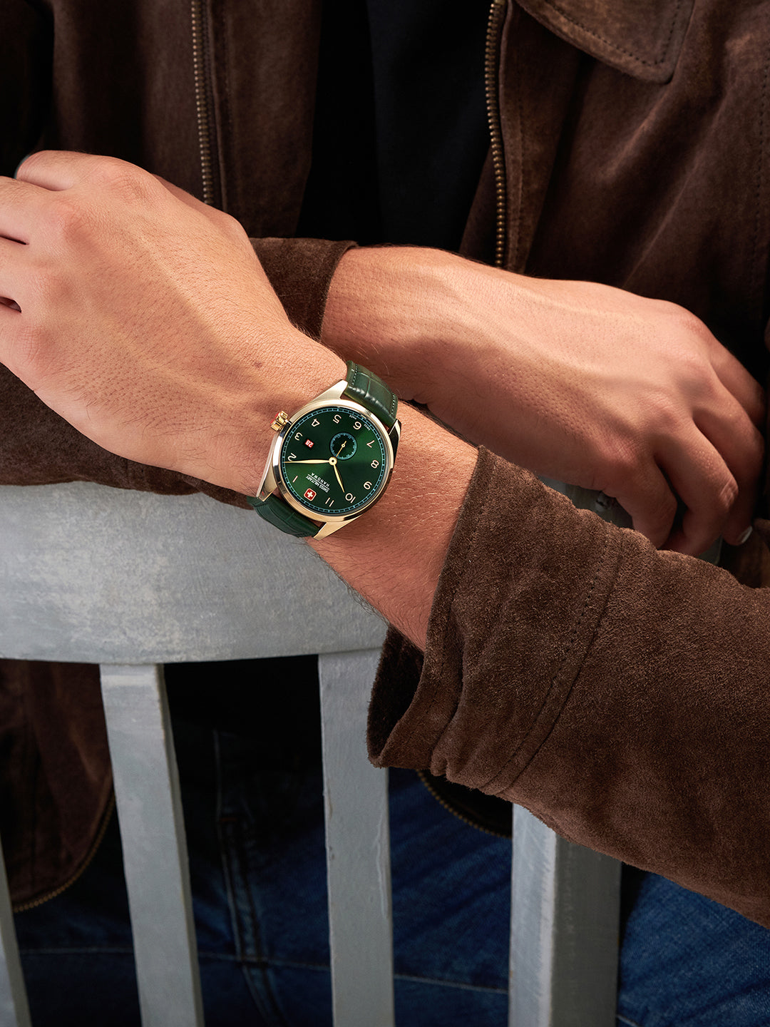 Swiss Military Hanowa SMWGB0000710 THUNDERBOLT - Swiss Made Round Green watch for men