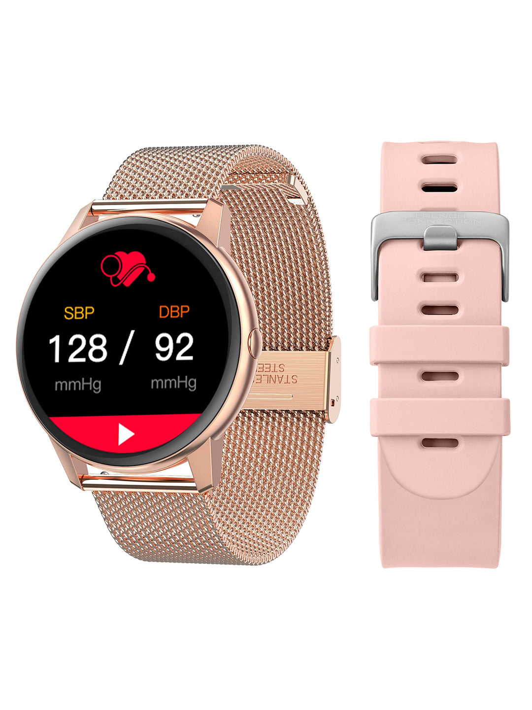 French Connection Rose Gold Unisex Smartwatch R3-A Pro