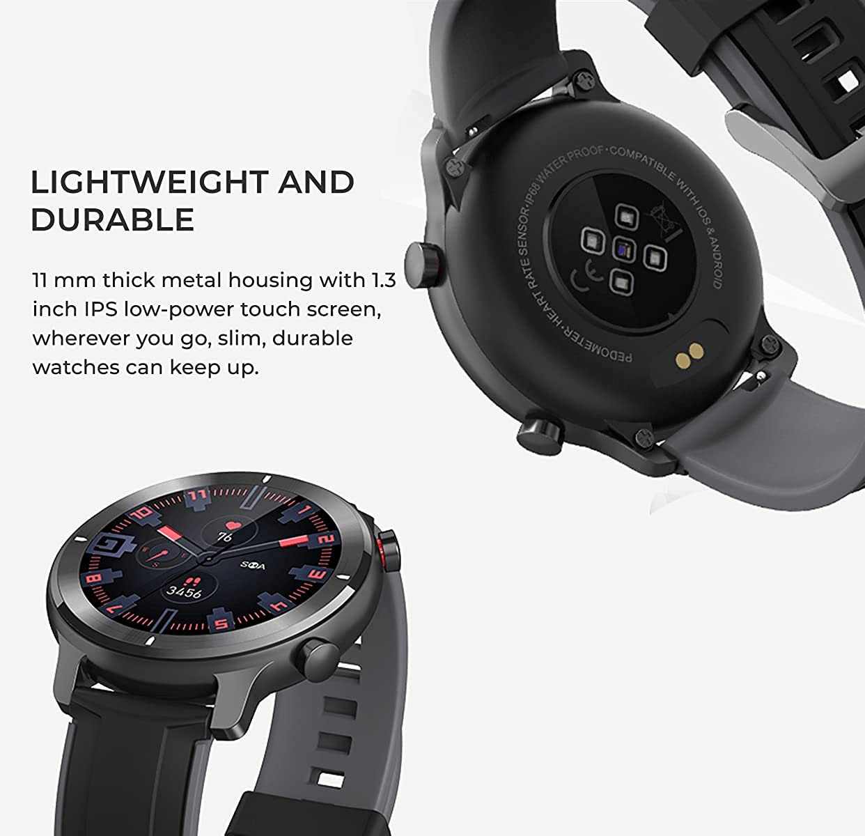 French Connection Pink Silicone Unisex Smartwatch R4-A