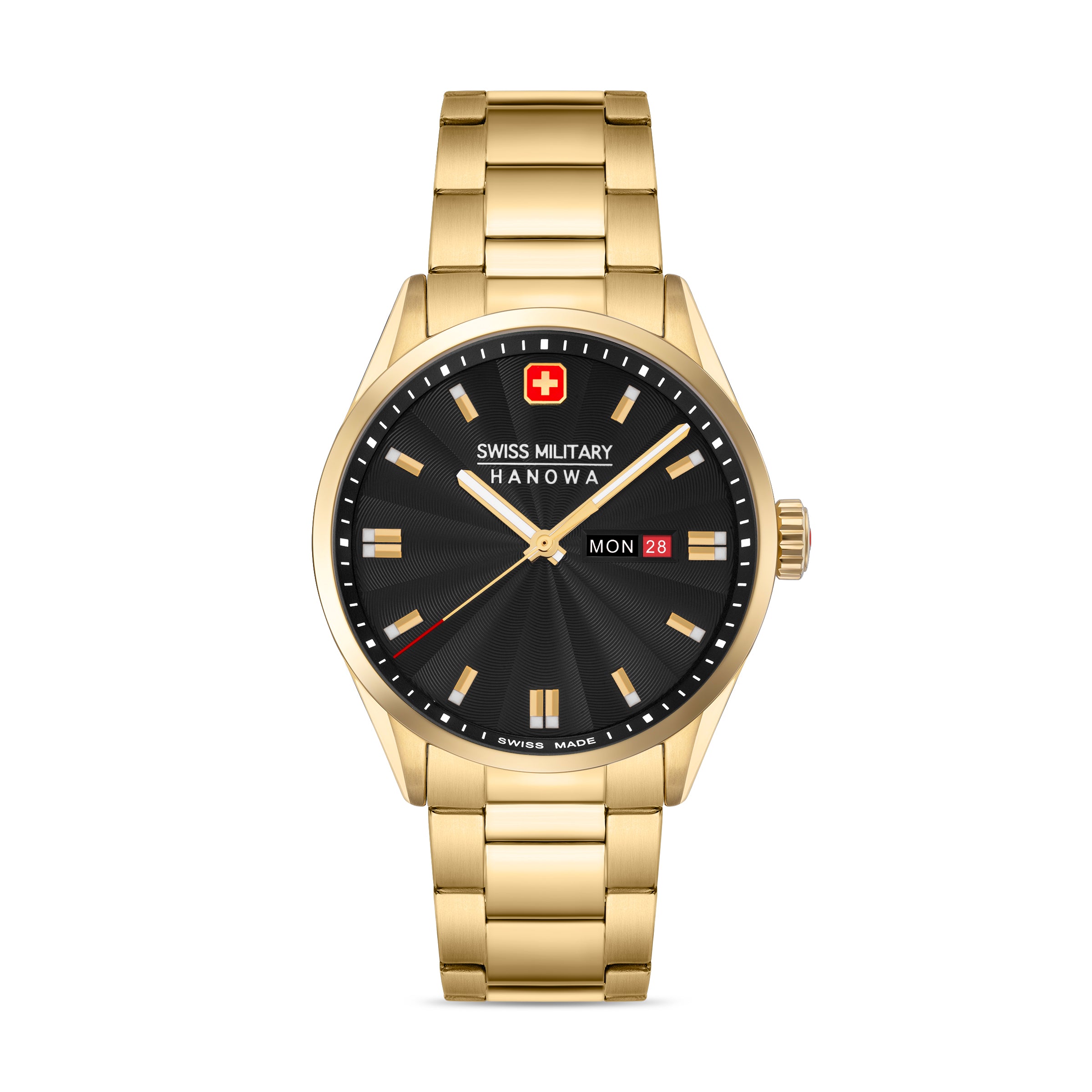 SWISS MILITARY HANOWA ROADRUNNER MAXED BLACK ROUND DIAL ANALOG WATCH FOR Men's SMWGH0001610