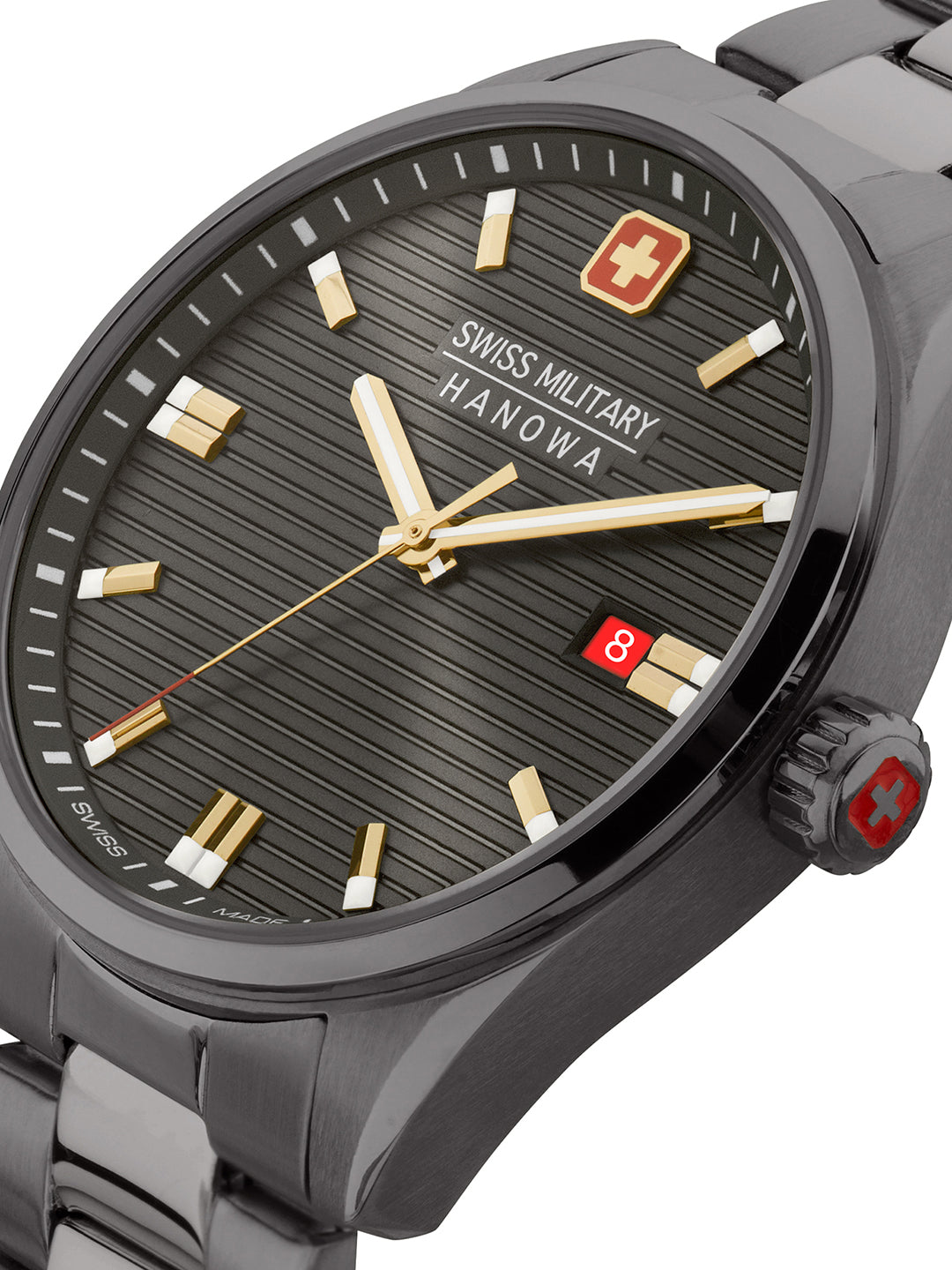Swiss Military Hanowa SMWGH2200141 - Swiss Made Round Grey watch for men