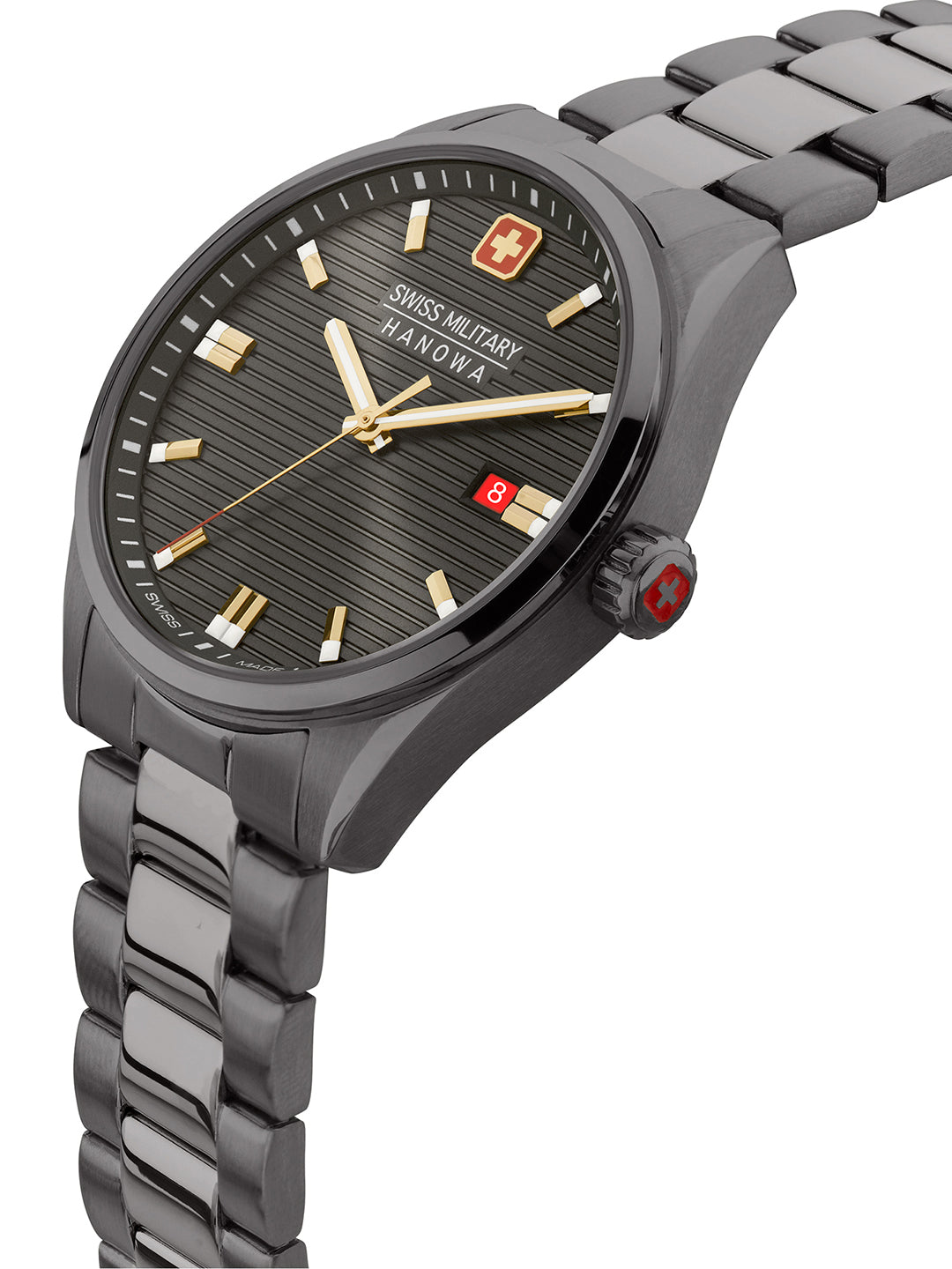 Swiss Military Hanowa SMWGH2200141 - Swiss Made Round Grey watch for men