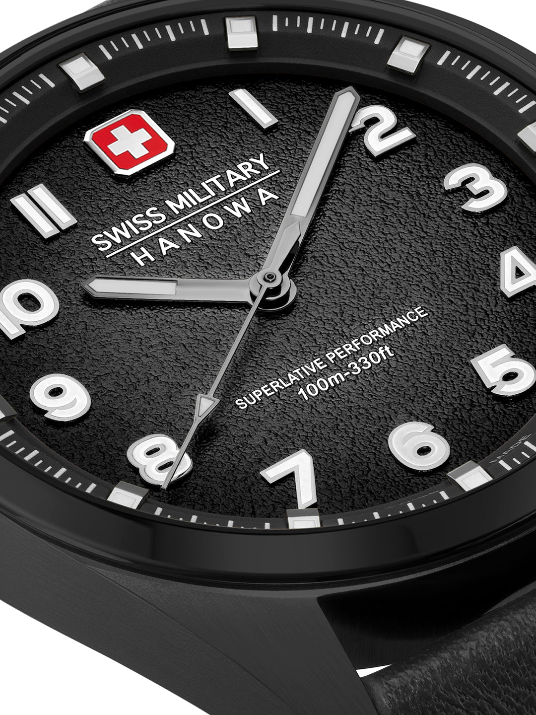 Swiss Military Hanowa SMWGA0001530 AIRMAN FIRST CLASS - Swiss Made Round Black watch for men