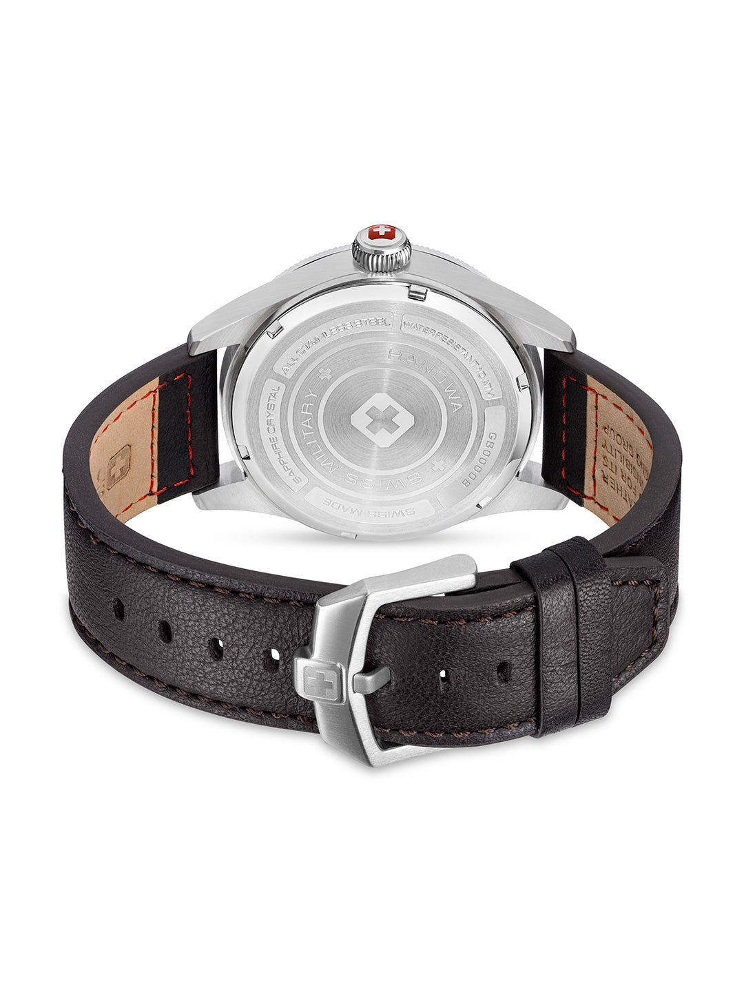 Swiss Military Hanowa SMWGB0000804 Black Dial Dark Brown Ceramic Men's Watch