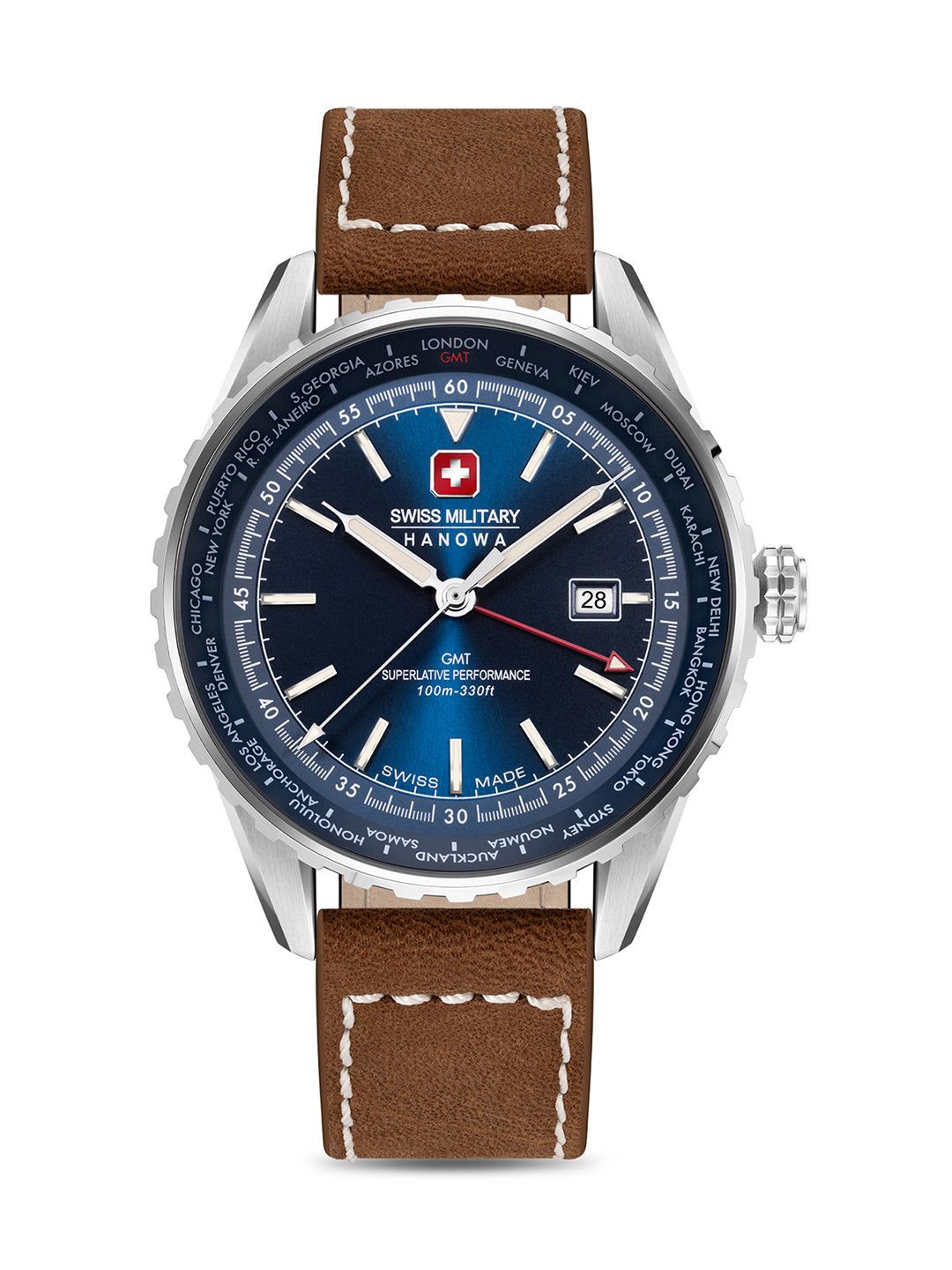 Swiss Military Hanowa SMWGB0003202 - Swiss Made Round Blue watch for men