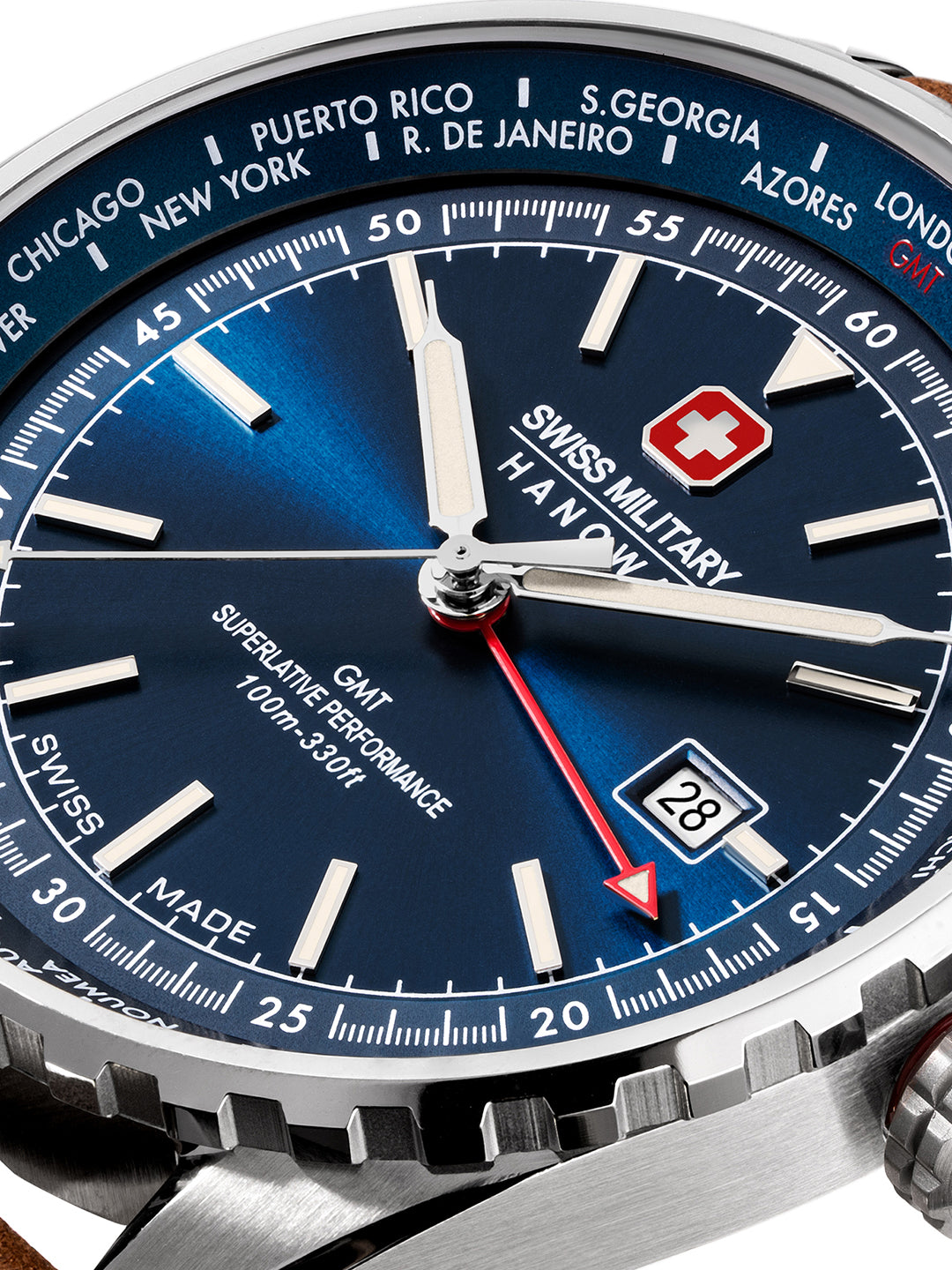 Swiss Military Hanowa SMWGB0003202 - Swiss Made Round Blue watch for men