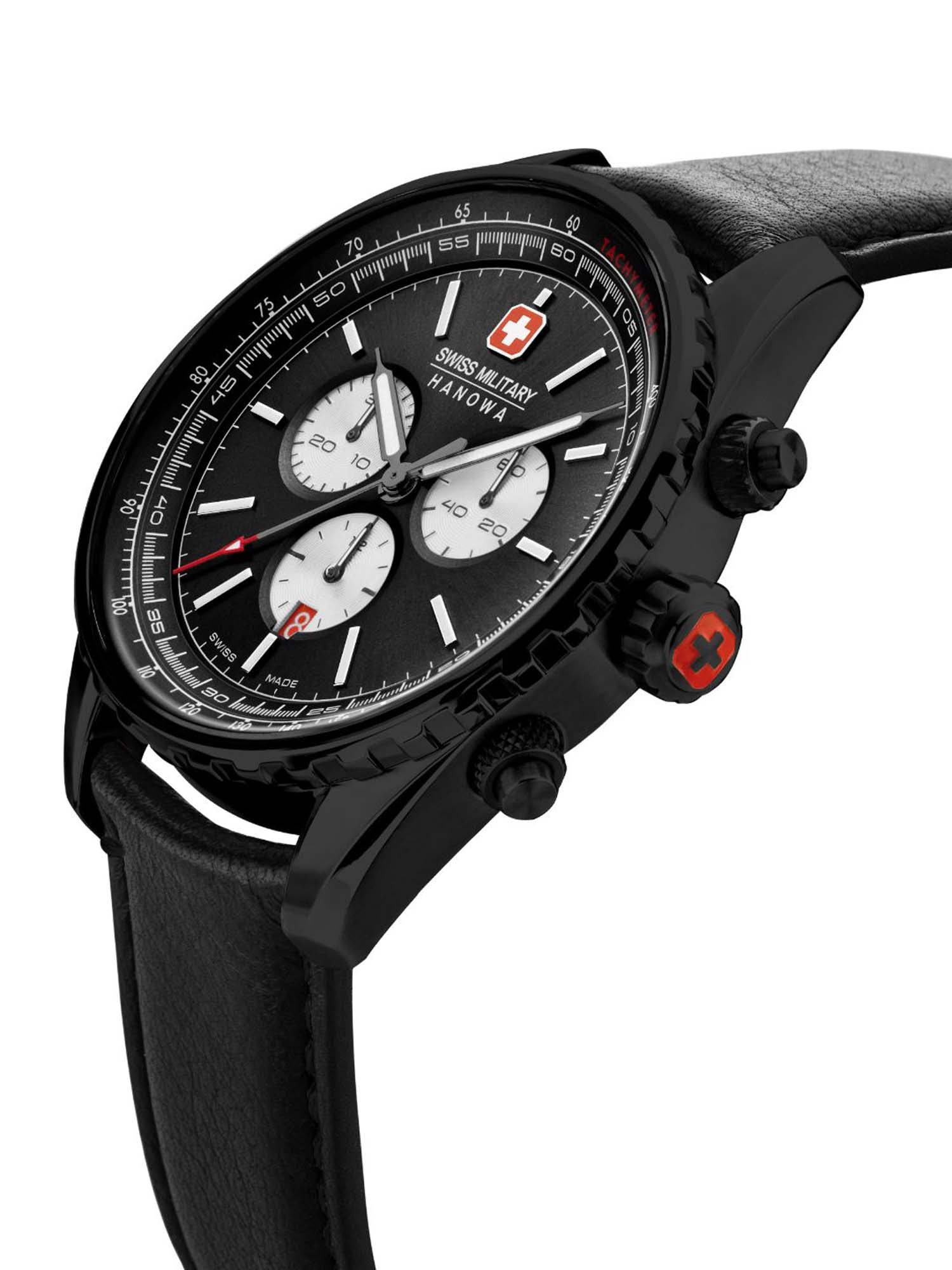 Swiss Military Hanowa SMWGC0000331 CONDOR - Swiss Made Round Black Chronograph - Watch for men