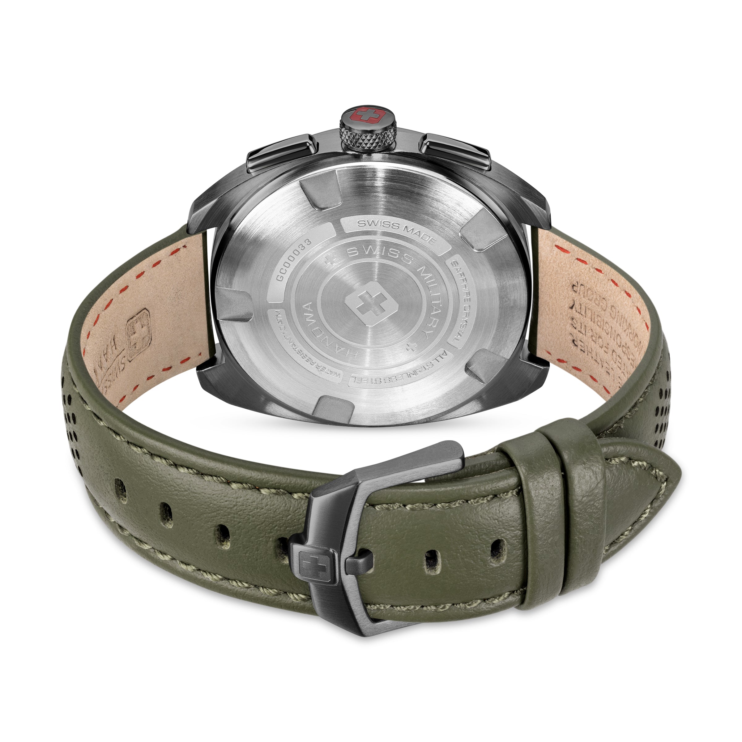 Swiss Military Hanowa SMWGC0003340 GREYHOUND - Swiss Made Round Black Chronograph - Watch for men