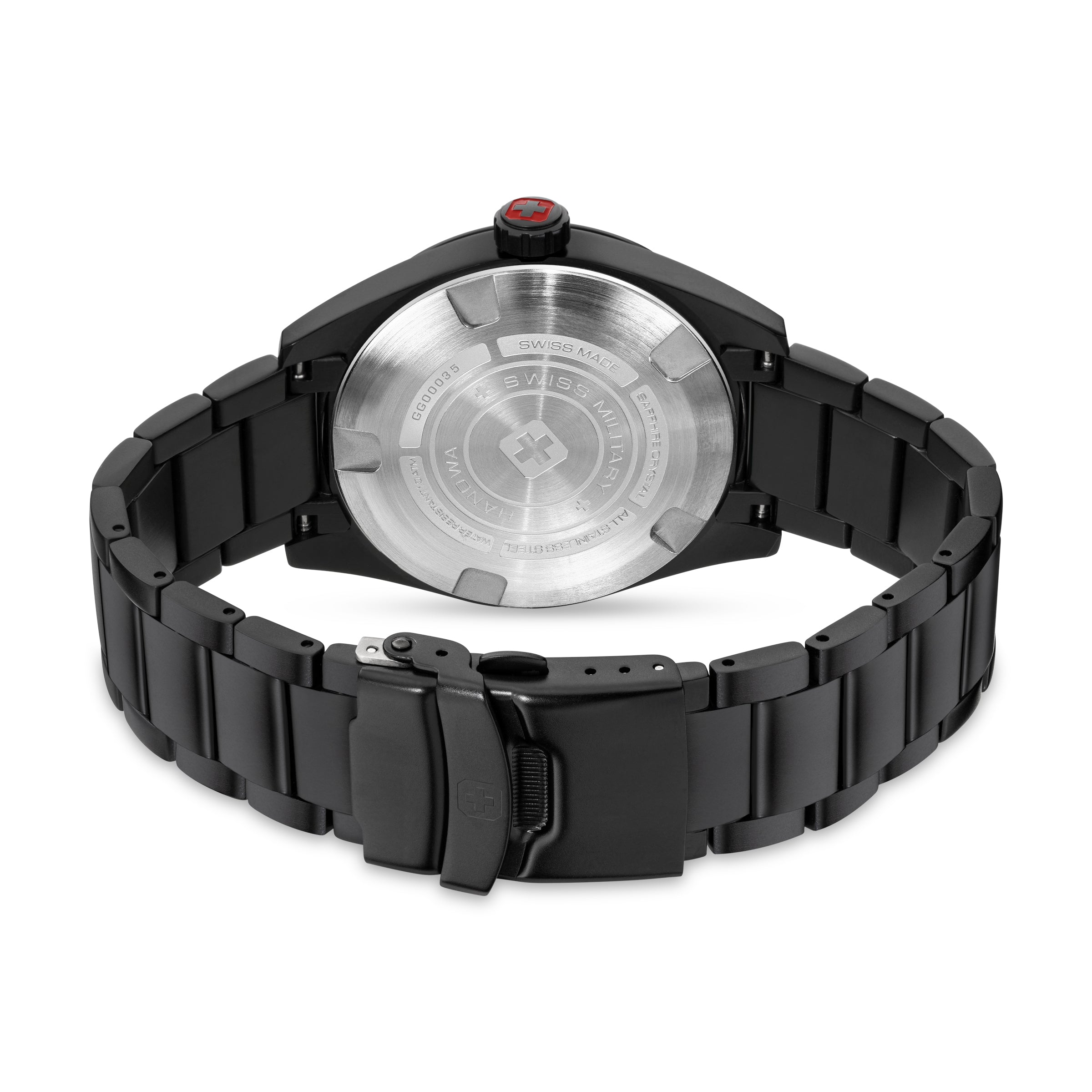 Swiss Military Hanowa SMWGG0003530 DEFENDER - Swiss Made Round Musou Black watch for men