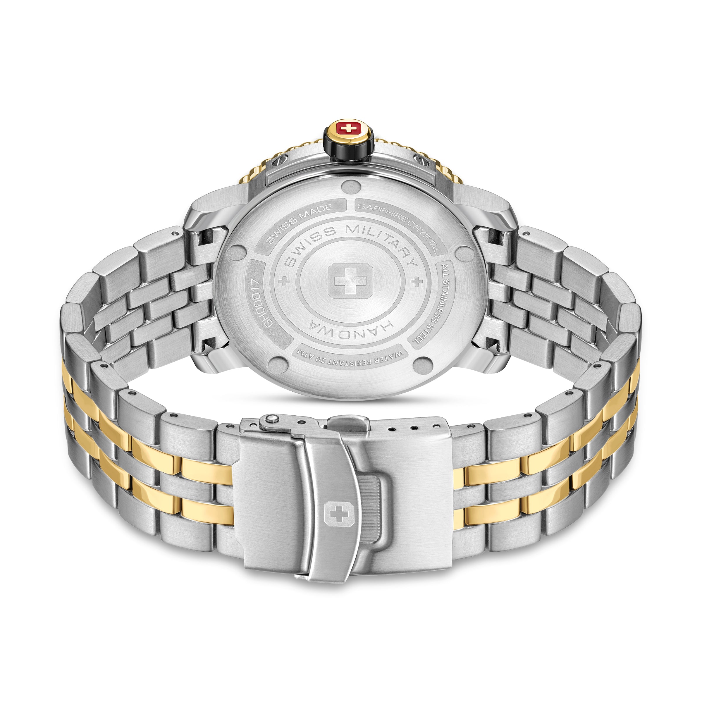 Swiss Military Hanowa BLACK MARLIN Olive Round Dial Swiss Made Watch for Mens -SMWGH0001761