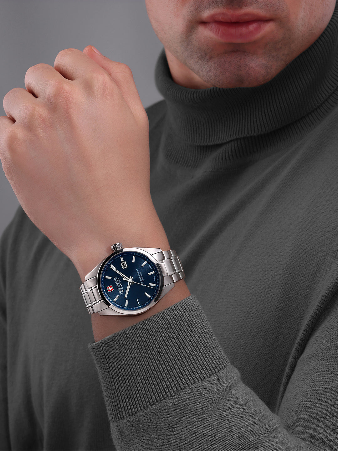 Swiss Military Hanowa SMWGH0004103 BLACK MARLIN - Swiss Made Round Blue watch for men