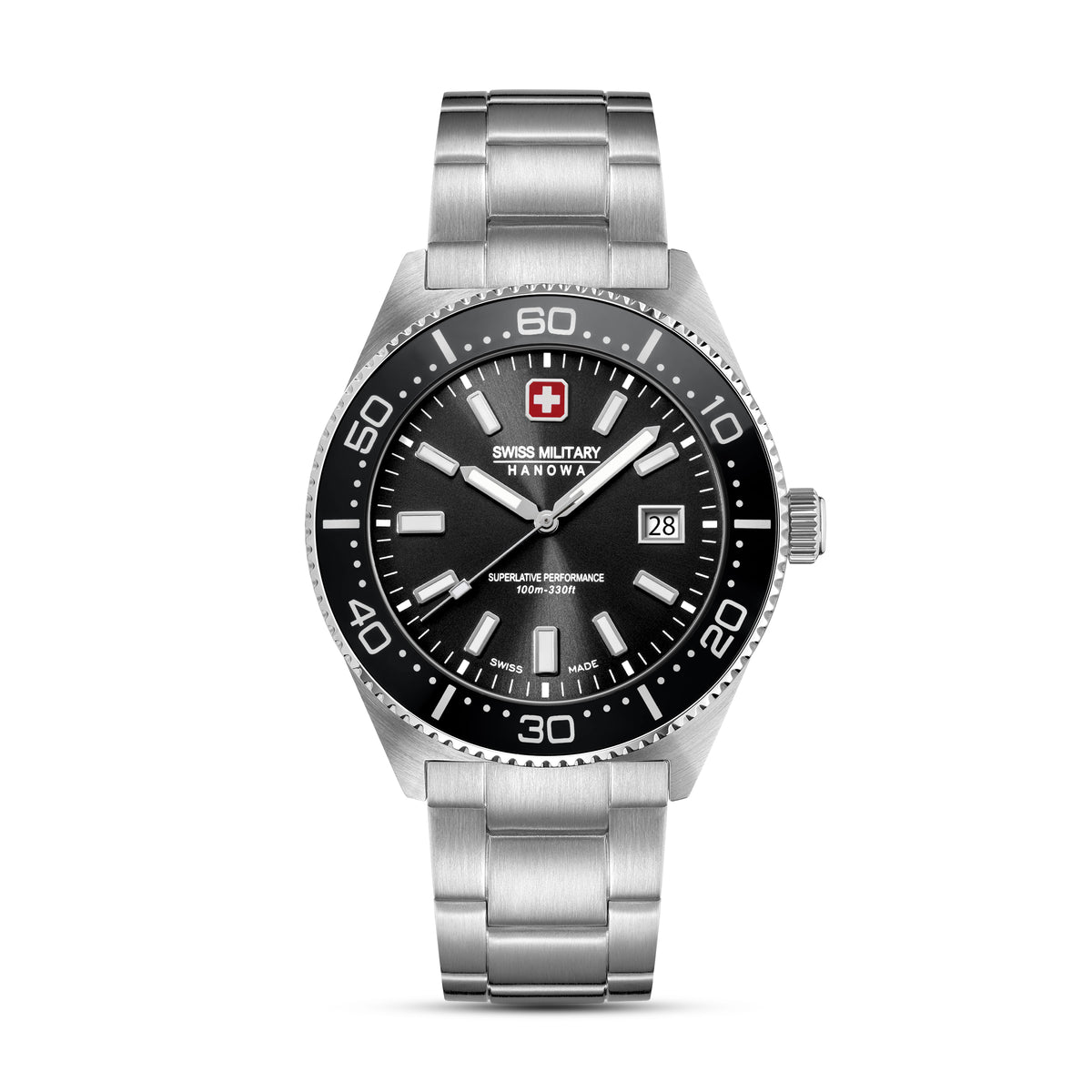 Swiss Military Hanowa NOMAD Black Round Dial Analogue Swiss Made Watch For Mens-SMWGH0004903