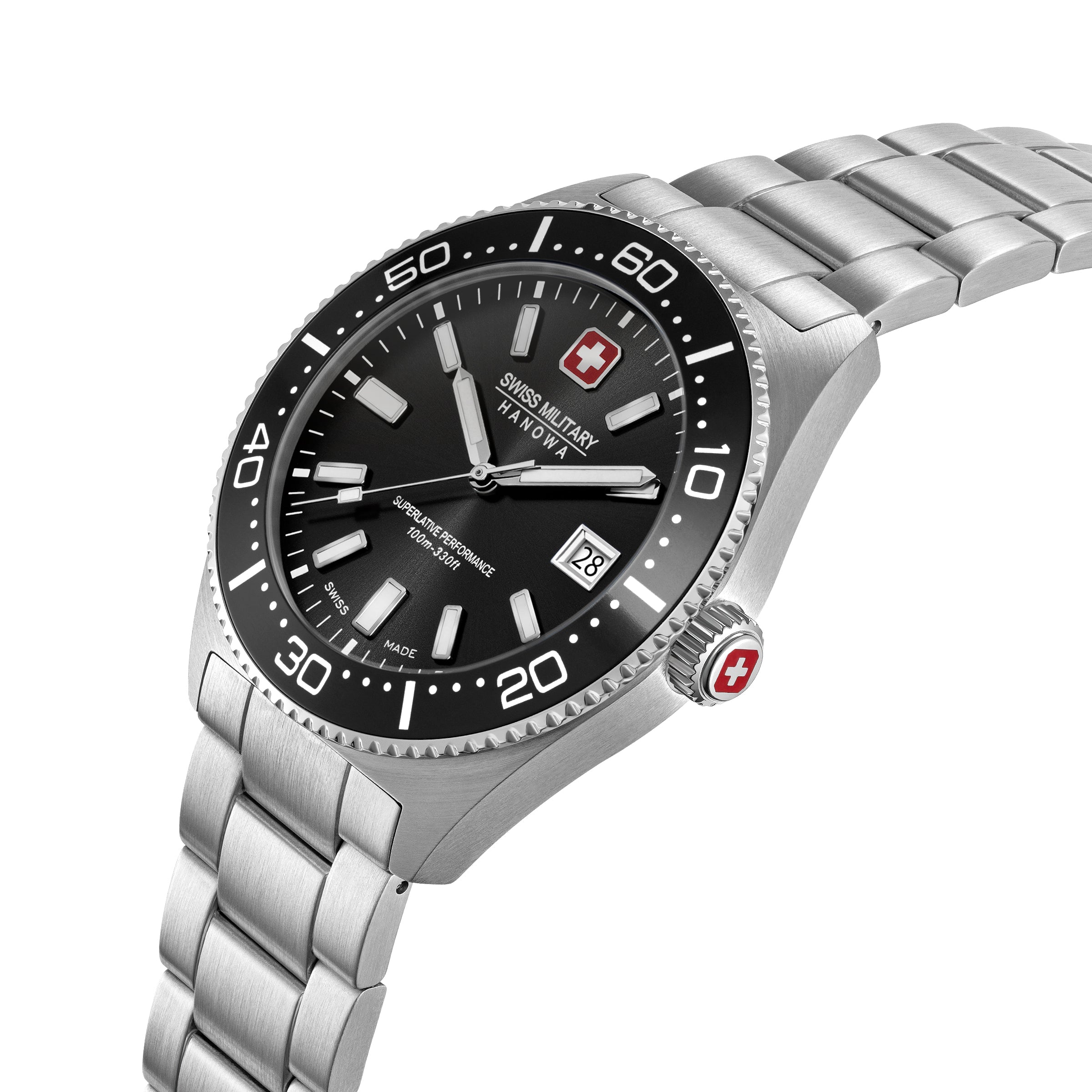 Swiss Military Hanowa NOMAD Black Round Dial Analogue Swiss Made Watch For Mens-SMWGH0004903