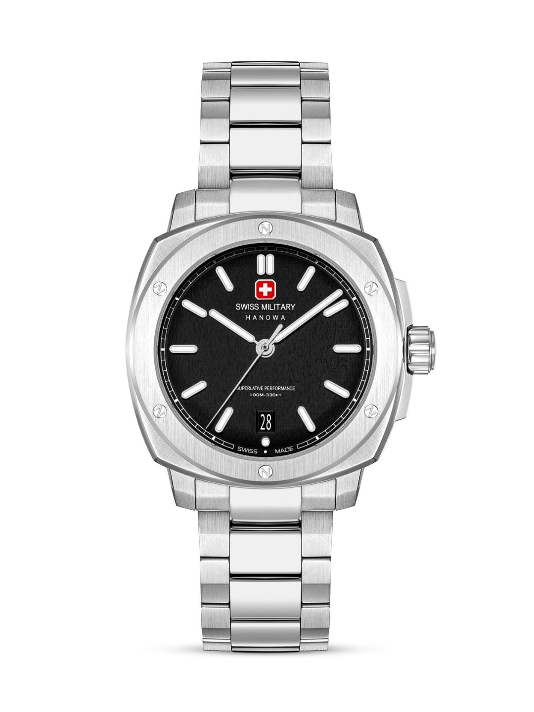 Swiss Military Hanowa SIRIUS Black Round Dial Analogue Swiss Made Watch For Mens-SMWGH0006501