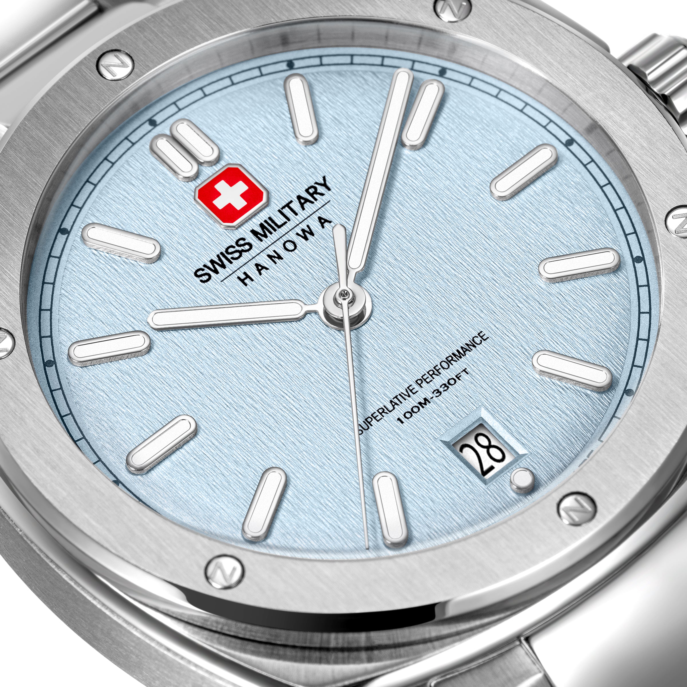 Swiss Military Hanowa SIRIUS Ice Blue Round Dial Analogue Swiss Made Watch For Mens-SMWGH0006502