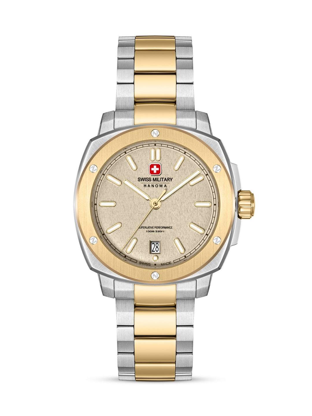 Swiss Military Hanowa SIRIUS Warm Grey Round Dial Analogue Swiss Made Watch For Mens-SMWGH0006560