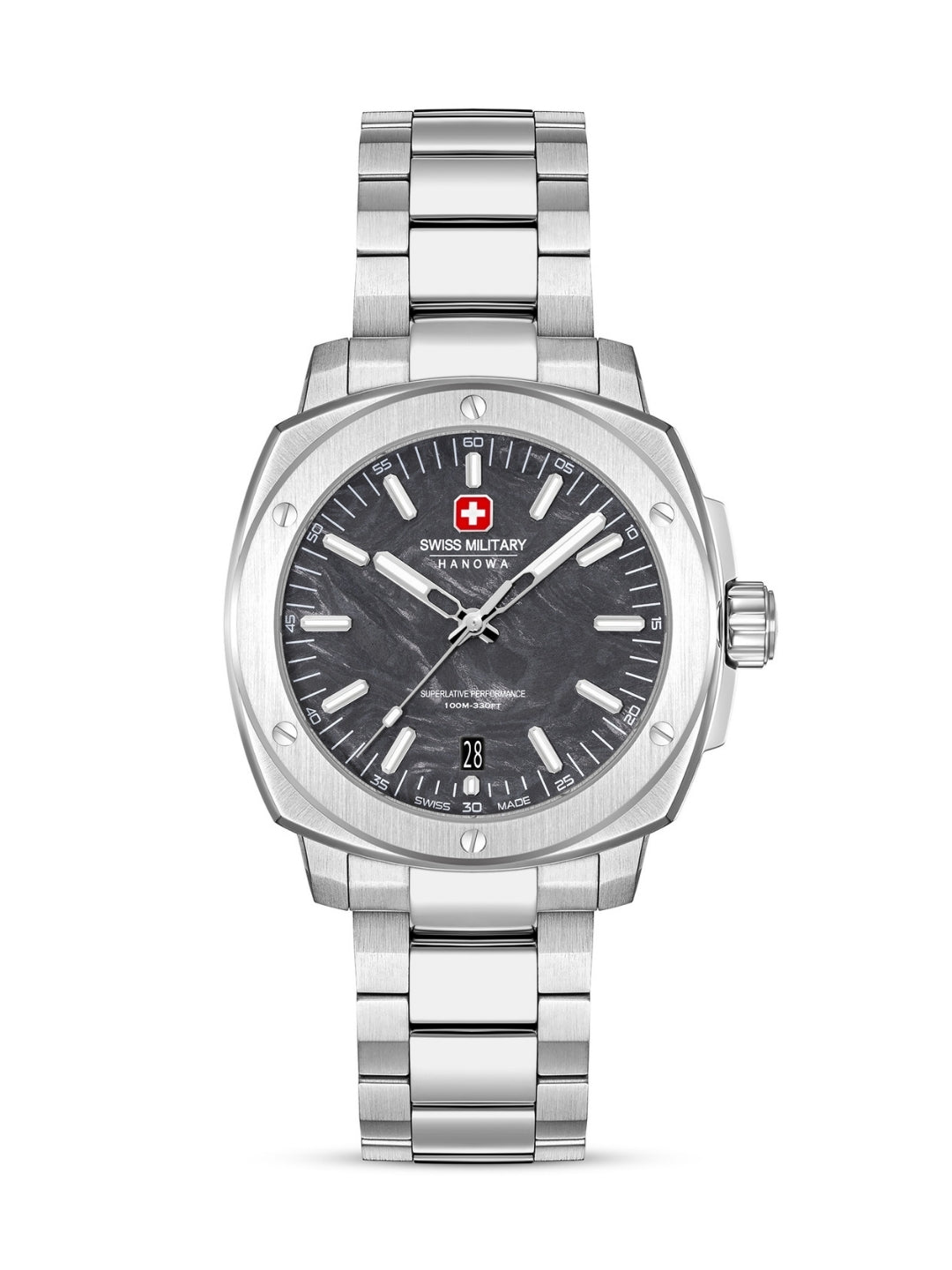 Swiss Military Hanowa Sirius Lightning Black Round Dial Analogue Swiss Made Watch For Mens-SMWGH0007101