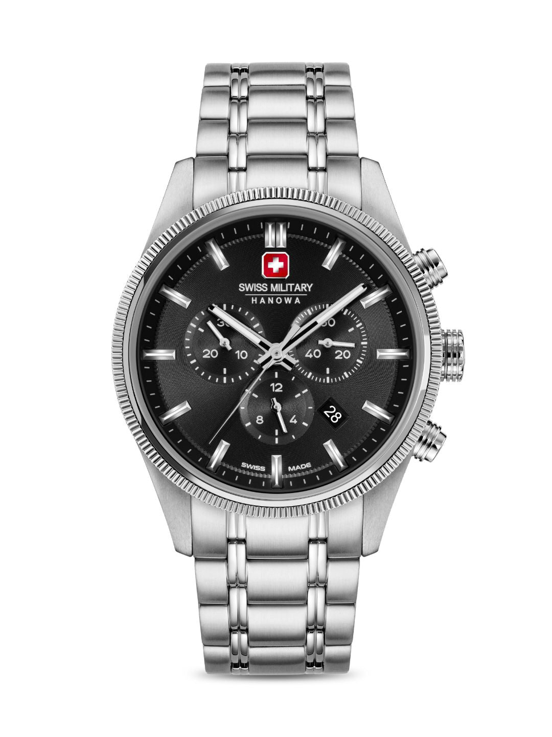 Swiss Military Hanowa SMWGI0003102 - Swiss Made Round Black Chronograph - Watch for men