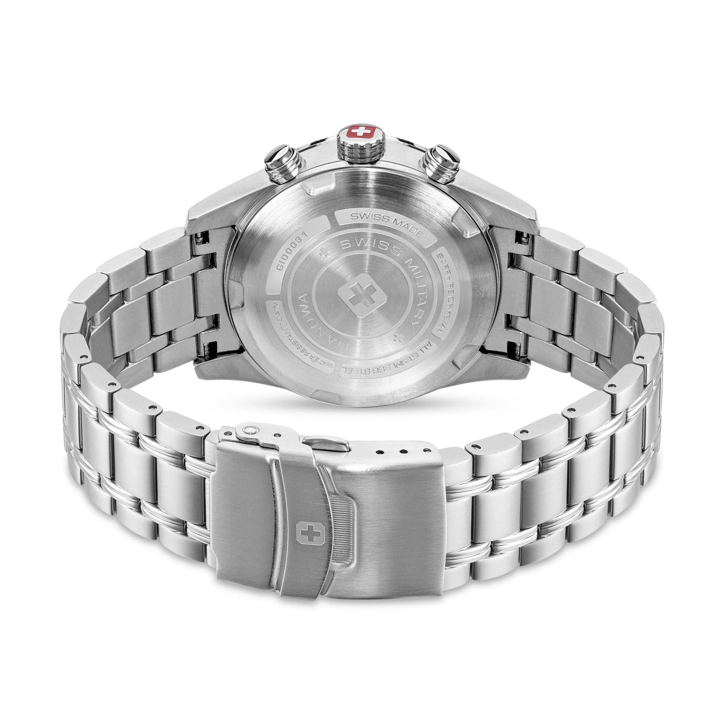 Swiss Military Hanowa SMWGI0003103 - Swiss Made Round Cool Grey Chronograph - Watch for men