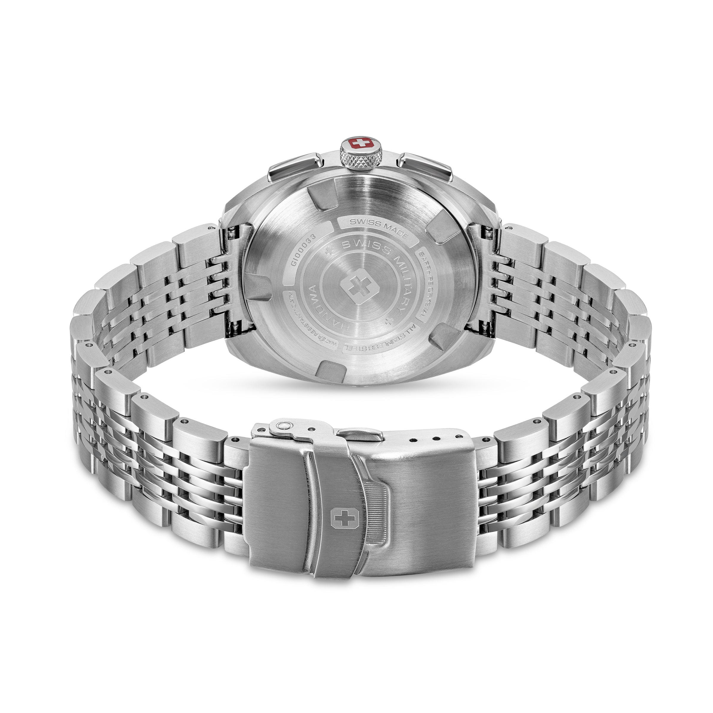 Swiss Military Hanowa SMWGI0003302 GREYHOUND CHRONO - Swiss Made Round Cool Grey Chronograph - Watch for men