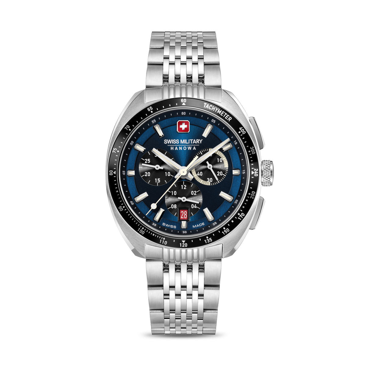 Swiss Military Hanowa SMWGI0003303 GREYHOUND CHRONO - Swiss Made Round Blue Chronograph - Watch for men