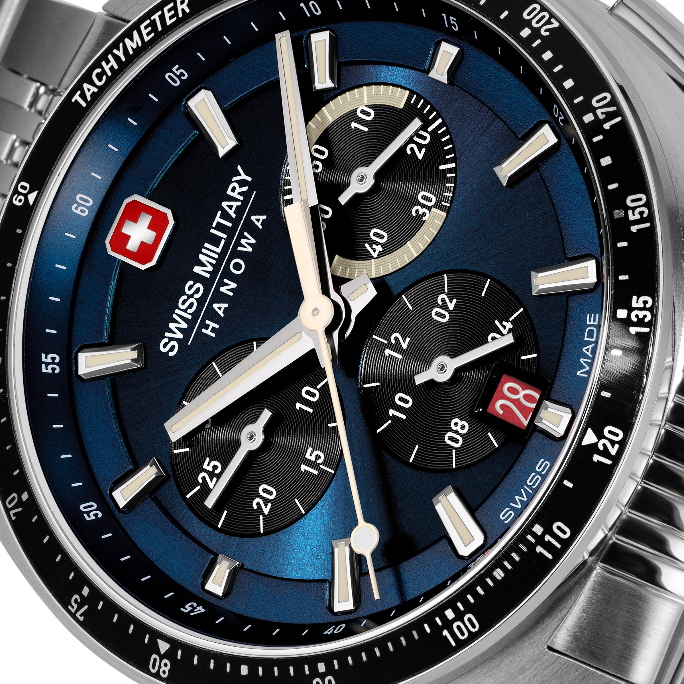 Swiss Military Hanowa SMWGI0003303 GREYHOUND CHRONO - Swiss Made Round Blue Chronograph - Watch for men
