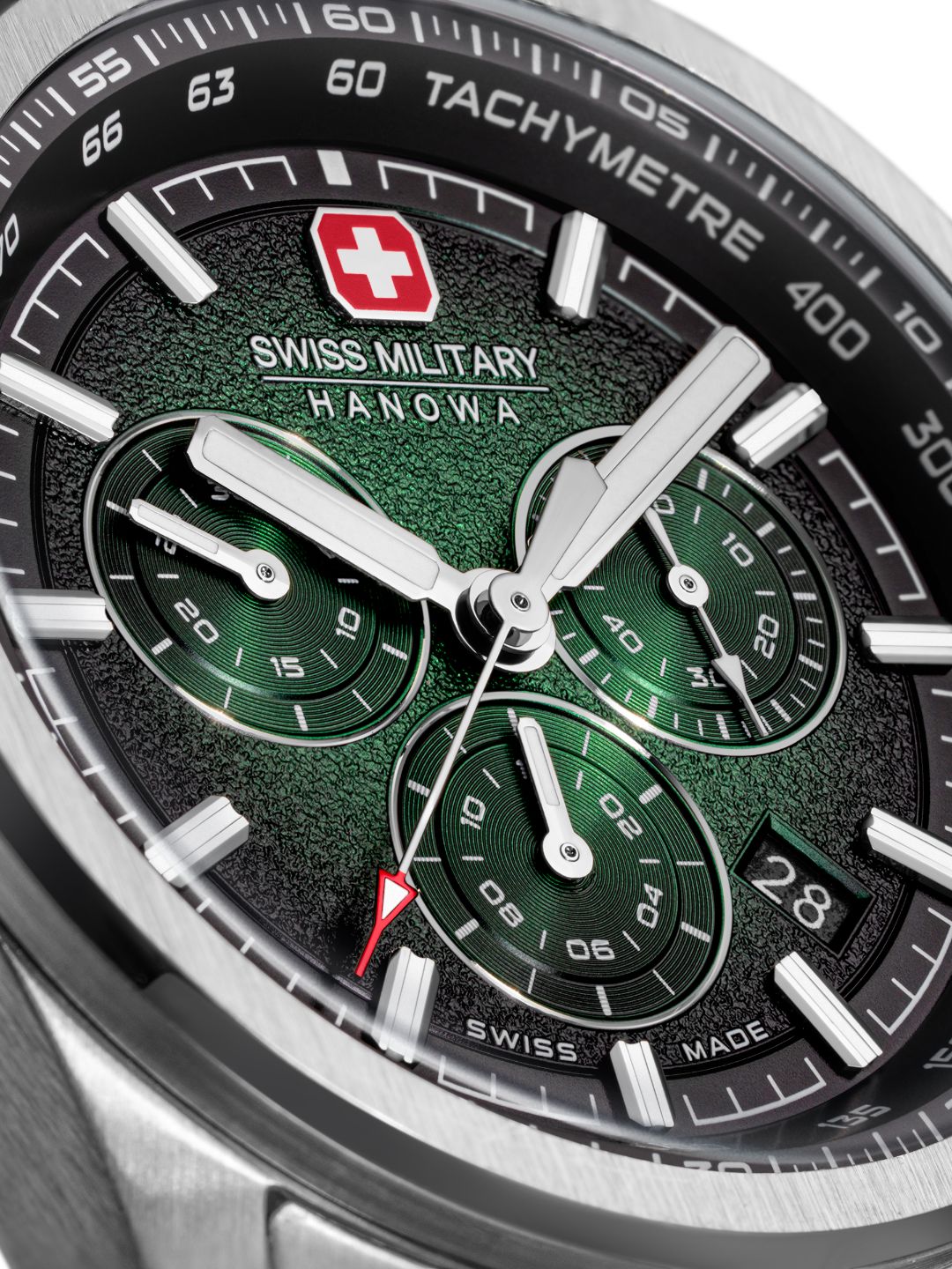 Swiss Military Hanowa SMWGI0004206 PIONEER - Swiss Made Round Green Chronograph - Watch for men