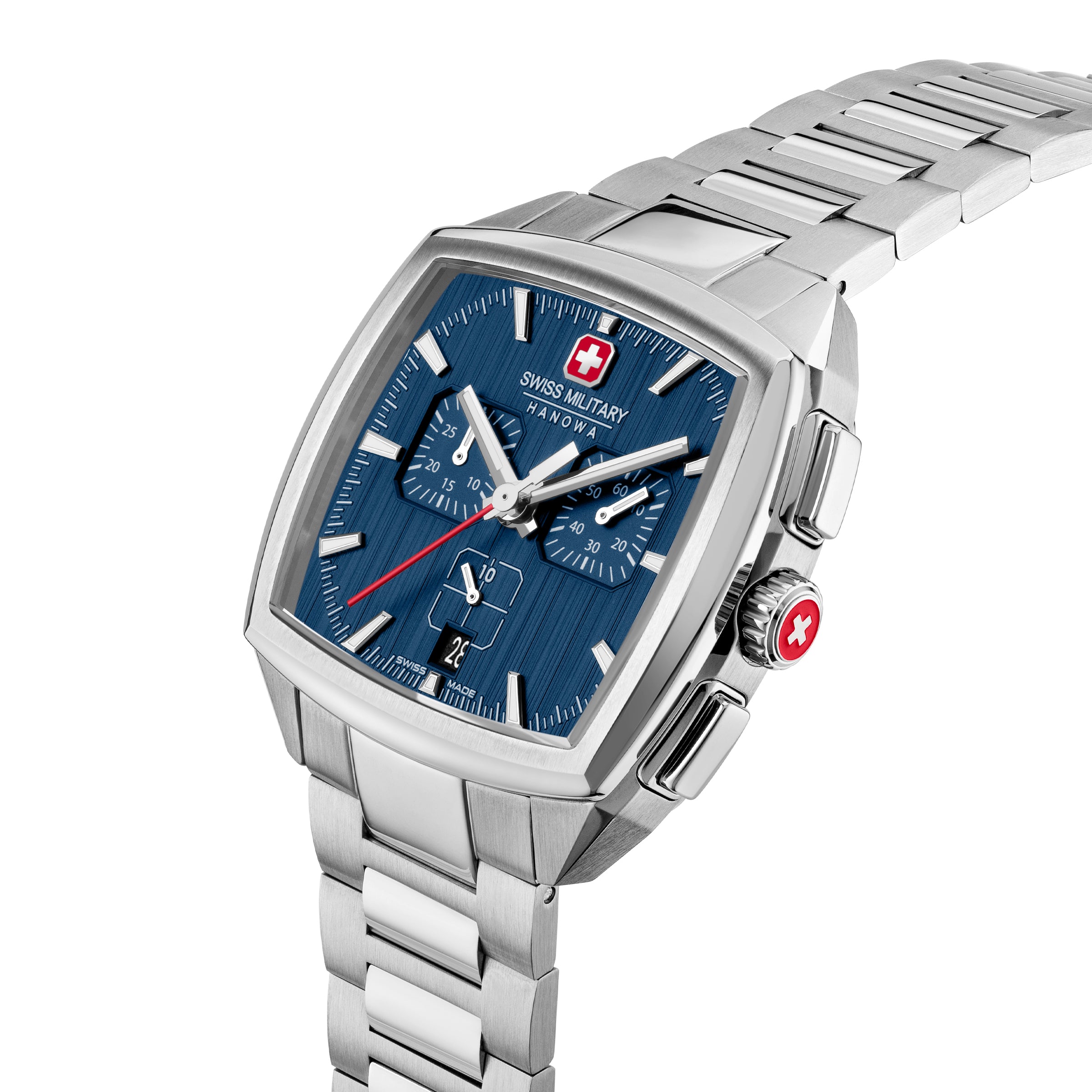 Swiss Military Hanowa SMWGI0004302 - Swiss Made Square Dial Blue Chronograph - Watch for men