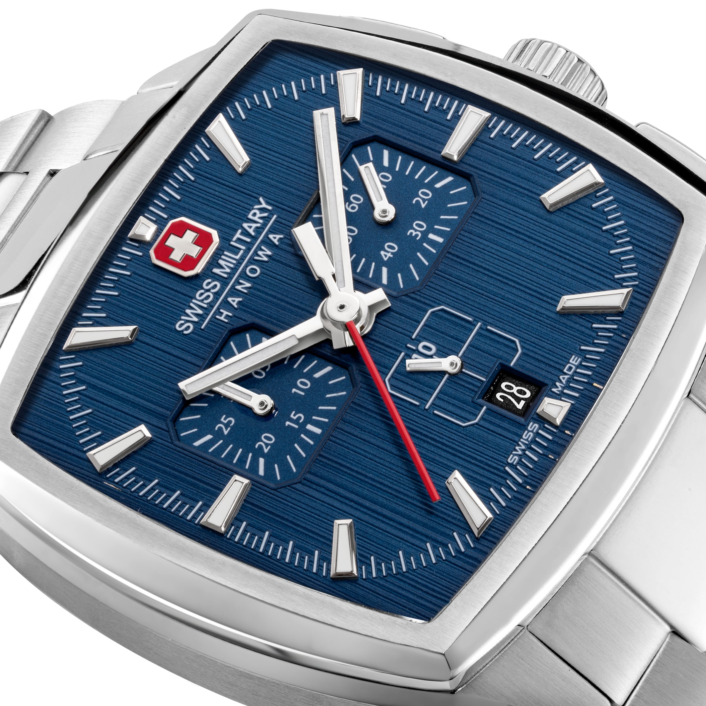 Swiss Military Hanowa SMWGI0004302 - Swiss Made Square Dial Blue Chronograph - Watch for men