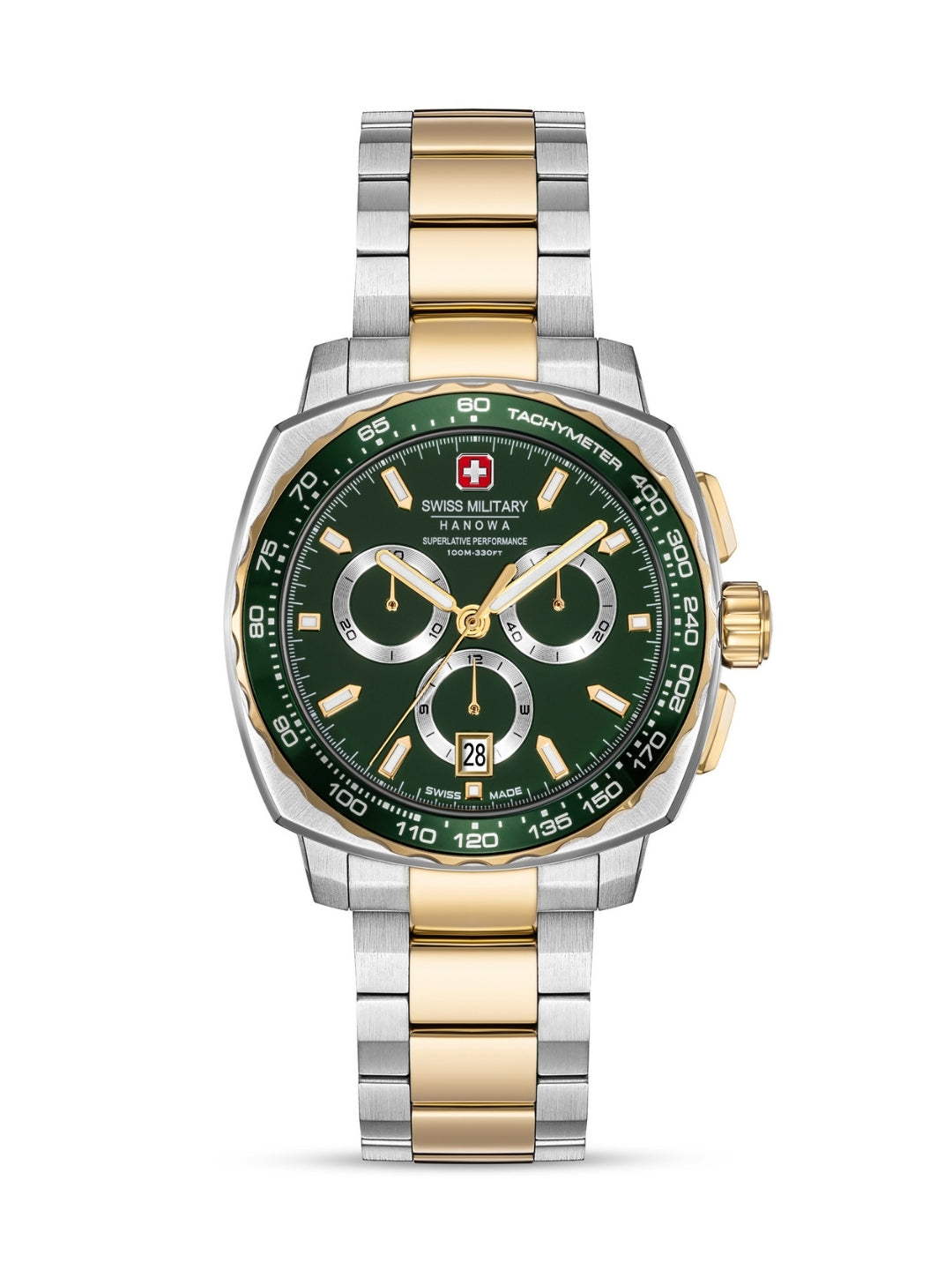 Swiss Military Hanowa SPEEDWELL Green Round Dial Chronograph Swiss